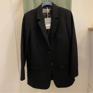 COPY - Everlane The Oversized Blazer Black Wool Size 4